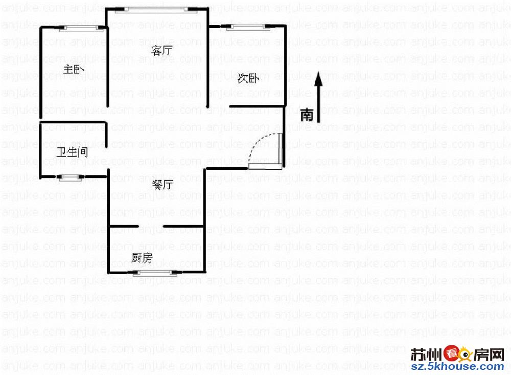 新区世纪花园 精装通透2房 中间楼层 可用 繁华地段诚售