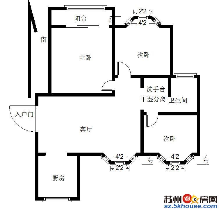 领秀金品南北通透大三房边户93平毛坯140万有钥匙