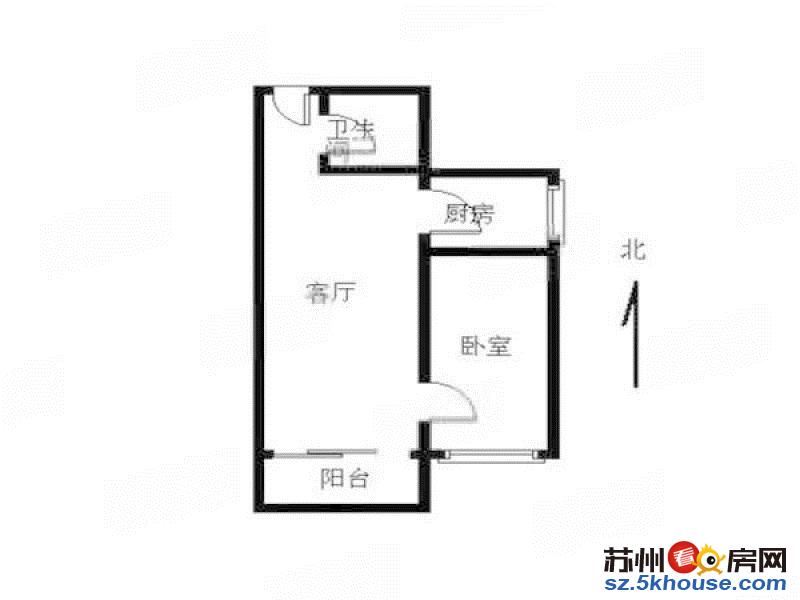 拙政园 北园路19号 精装一室 押二付一 随时入住