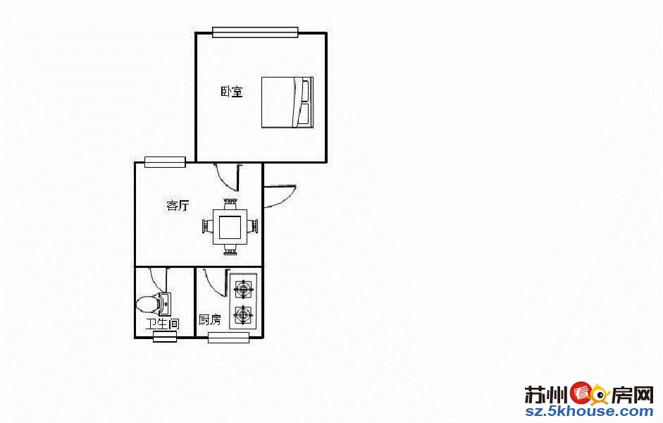 莲花新村三区 85万 1室1厅1卫 精装修南北通透 安静