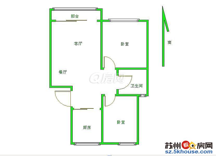 楼层好采光好南北通透户型正刚需之选学户未用