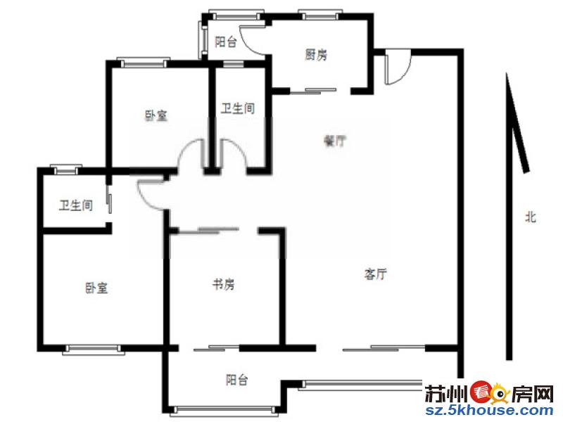 平江万达旁 平泷路 橘郡花园 婚装三房 首租 地铁口 采光好