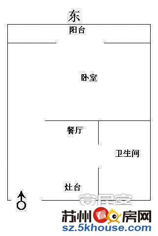 虎丘路留园旁玖园小区精装一室一厅独立高端小区拎包即住