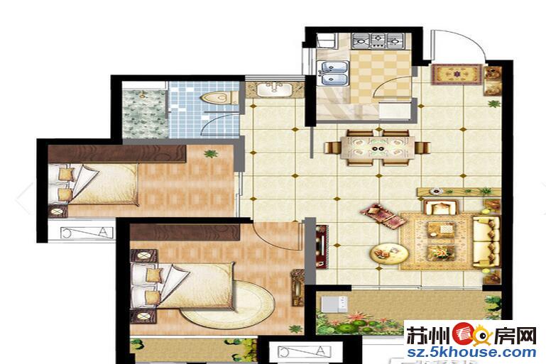 长成锦溪禾府纯毛坯大平层花园洋房 满2年省 换房诚心出售