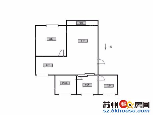 市区边平江 挹秀新村三房户型通透满五年学时未用