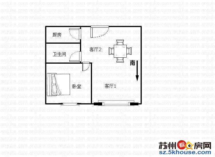 青灯精装1室满2 自住 家电齐全 可改2房 房东换房 急售