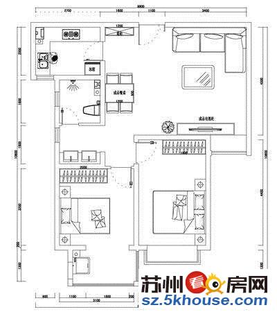 华庭御园 上叠别墅 277平毛坯 只要400万