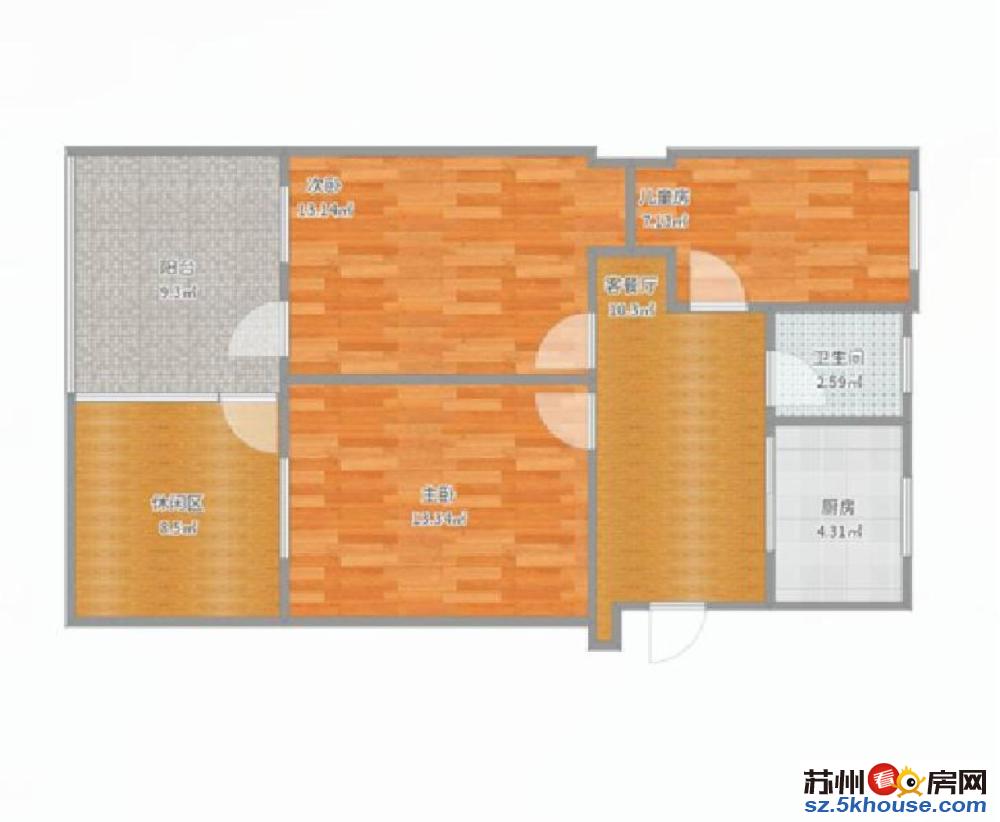 北园别墅旁北园新村一楼带35平米院子敬文实小平江