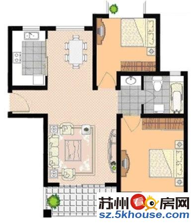 紧邻东环地铁05年小区中间楼层业主精装自住平江双学未用