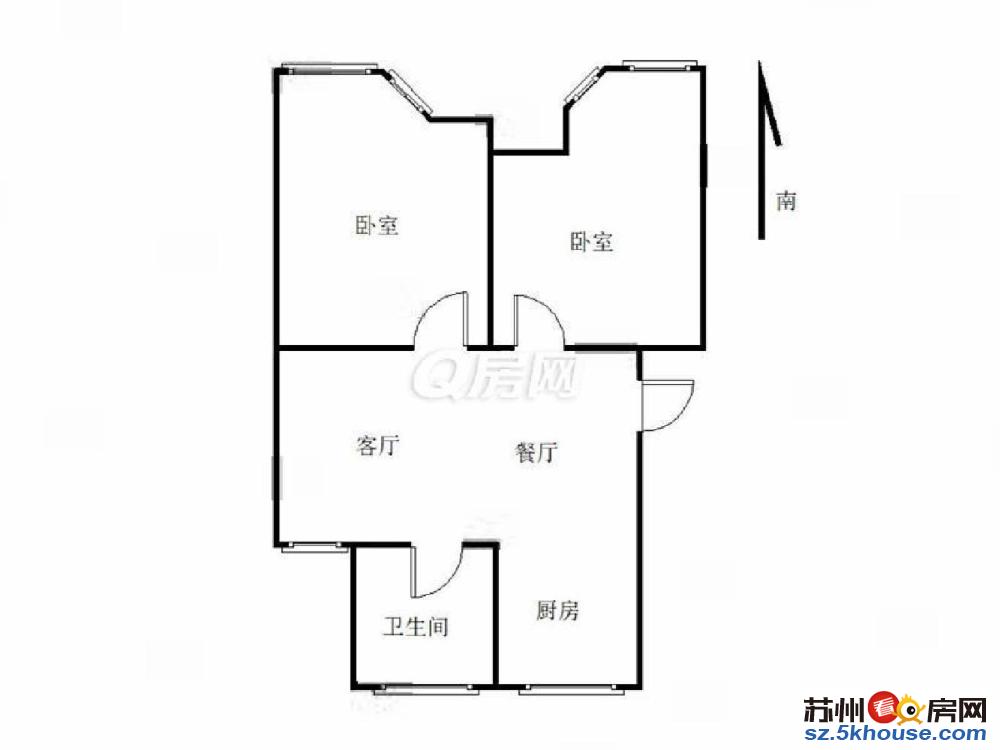 25万婚装两房两厅一卫 南北通透 多层二楼 带独库  急售