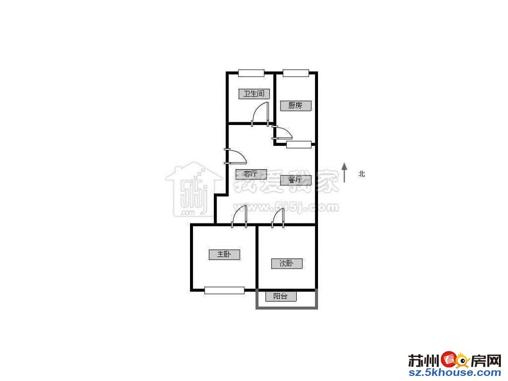 油车场 葑门路 带城振华未用 3楼 有独库 两房南厨卫北