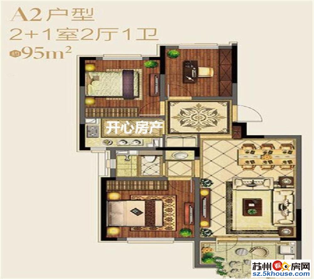 科技城朗诗绿洲科技住宅 湖景三房带装修 科技系统 四季恒温