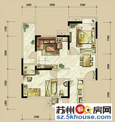 华宇锦绣花城洋房103平楼层好带露台机会难得全新毛坯