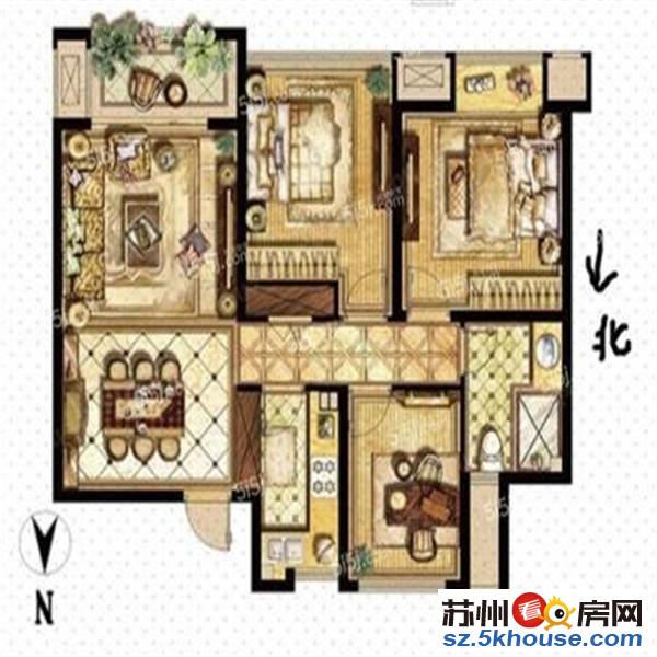 建发中泱天成 89平刚需户型 全新通透毛坯 真实底价 景观楼