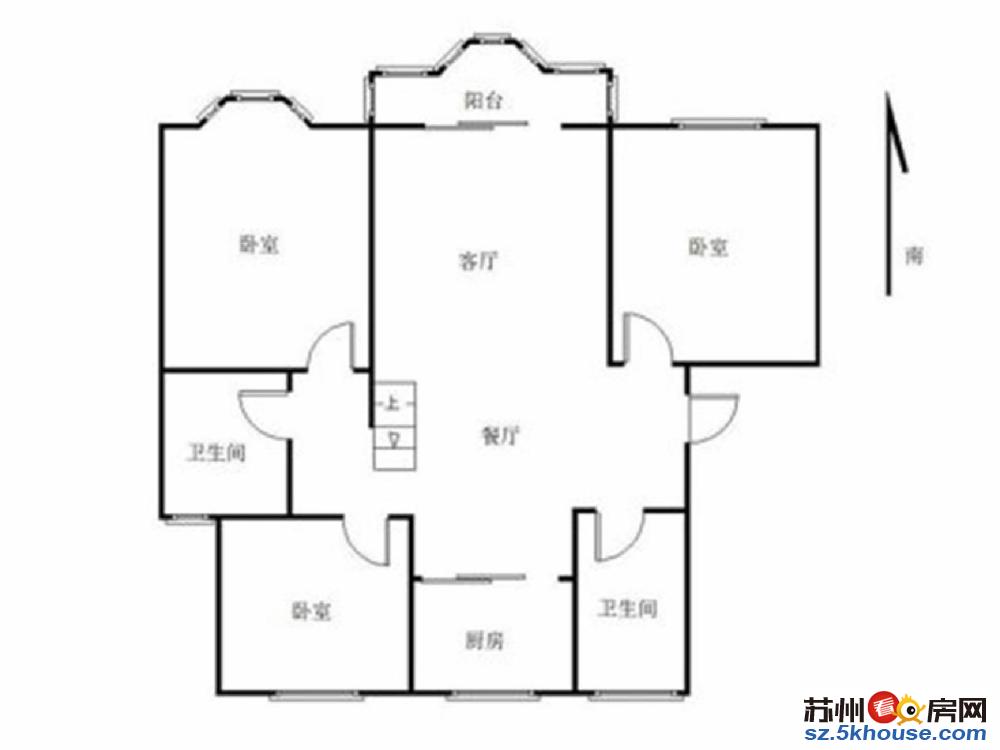 诚售 干将路顾亭苑三房两厅三开间朝南带车位出行方便