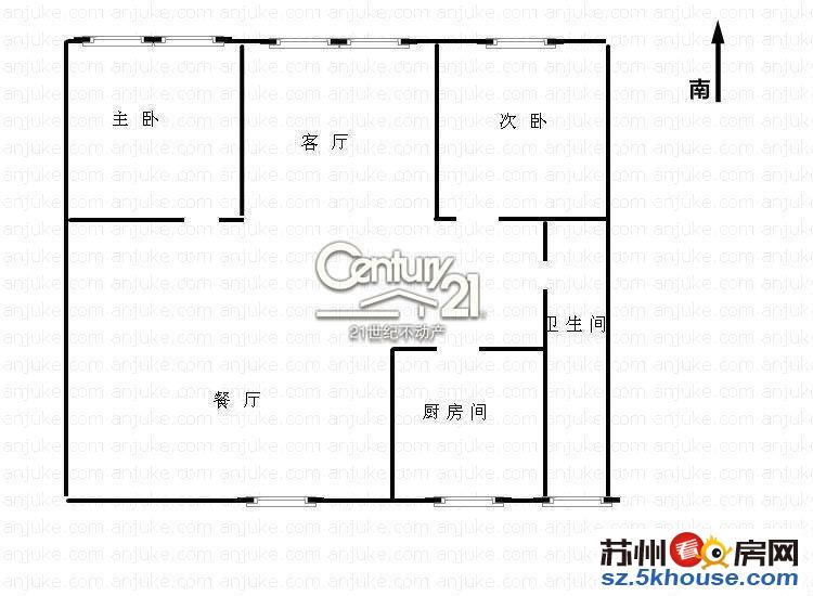 阳澄名邸 精装修 南北通透户型 102平米位置好 楼层OK