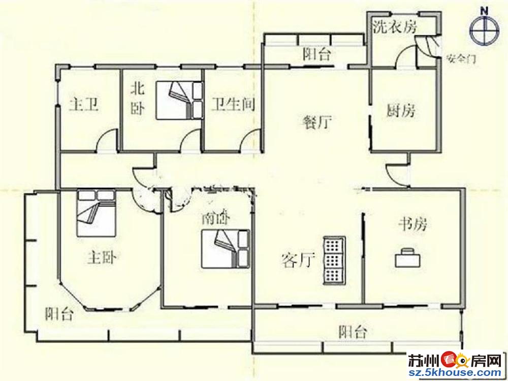 这套房子真好 天域花园二期 真实照片 大阳台 基本没住过诚售