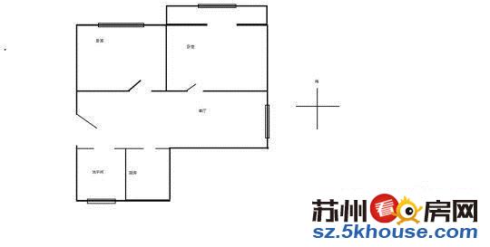 东环新村 自住精装修大两房朝南65平 110万诚售