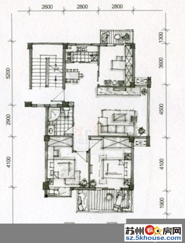 满五唯一 建邦华府 112平 时尚三居室 精装修 从未入住