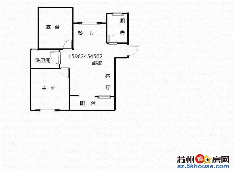 陆慕欧尚旁 欧风丽苑精装修两房南北通透中间楼拎包入住随时看