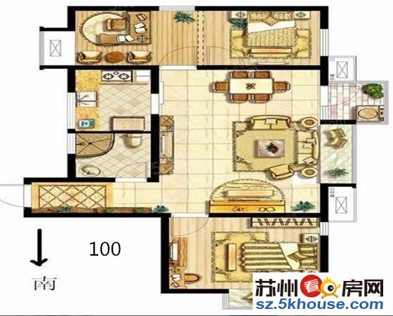 亿城左岸香颂 新出房源 正三房 通透采光极 佳 赠送家电家具