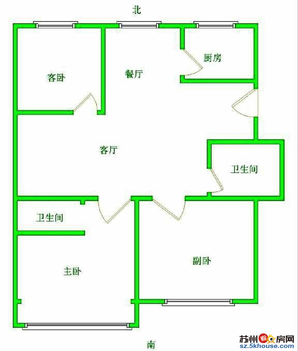 塘坊苑 小户复式 现代化精装 房龄新 采光好 平江