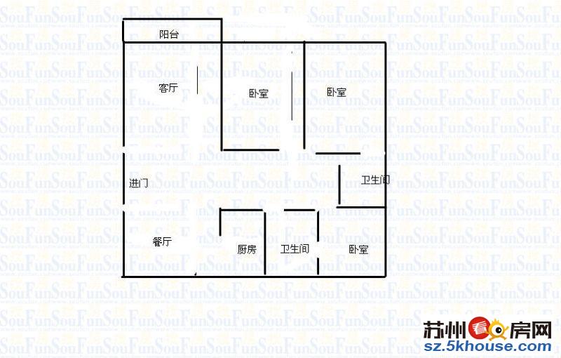 金运花园新出房源使用面积110平方2房朝南采光好有钥匙