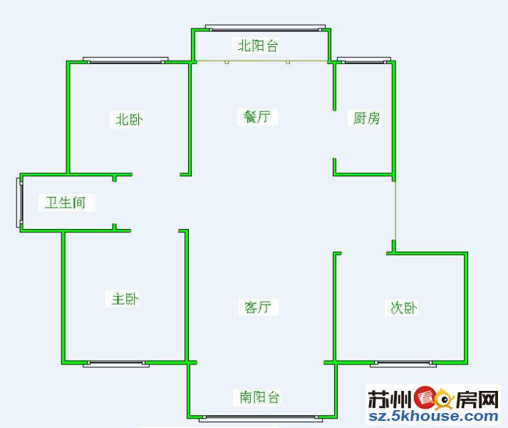 尚景湾 洋房南北通透双阳台三房苏第二图书馆4号线旁满2年