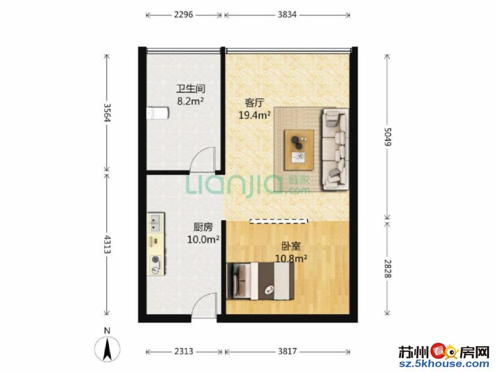 9.5新推DU家苏州中心8号带租约9500急售