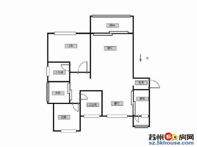 中海三区 精装大三房 南北通透 435万急售 看房方便诚意