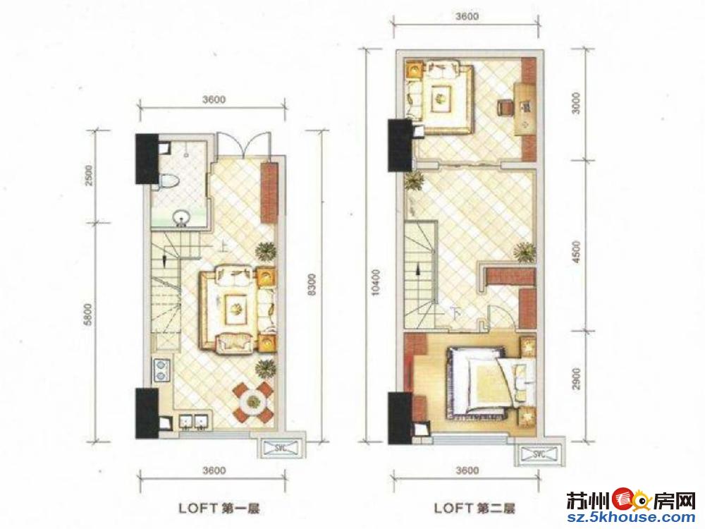 挑高5米复式小公寓可做两房周边配套齐全 房源少欢迎咨询