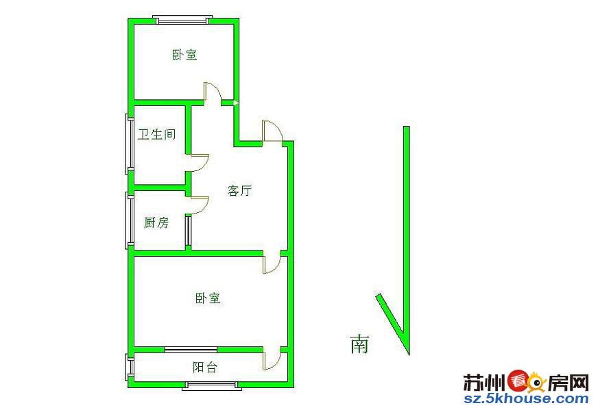 急降五万永林新村 简装南北两房卫浴全明 满五年平江学校