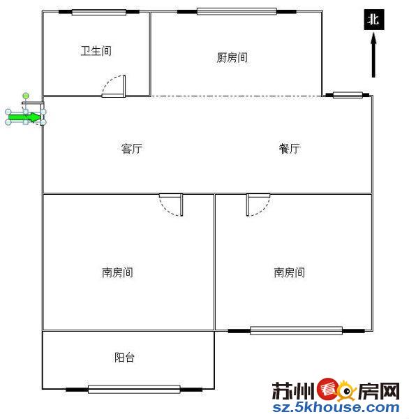 房东急售拙政园旁北园新村自住装修55平95万