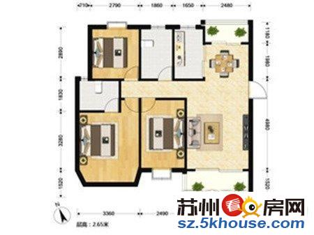 本周必卖 园区青剑湖126平 全新毛坯大4房 满2年 有钥匙