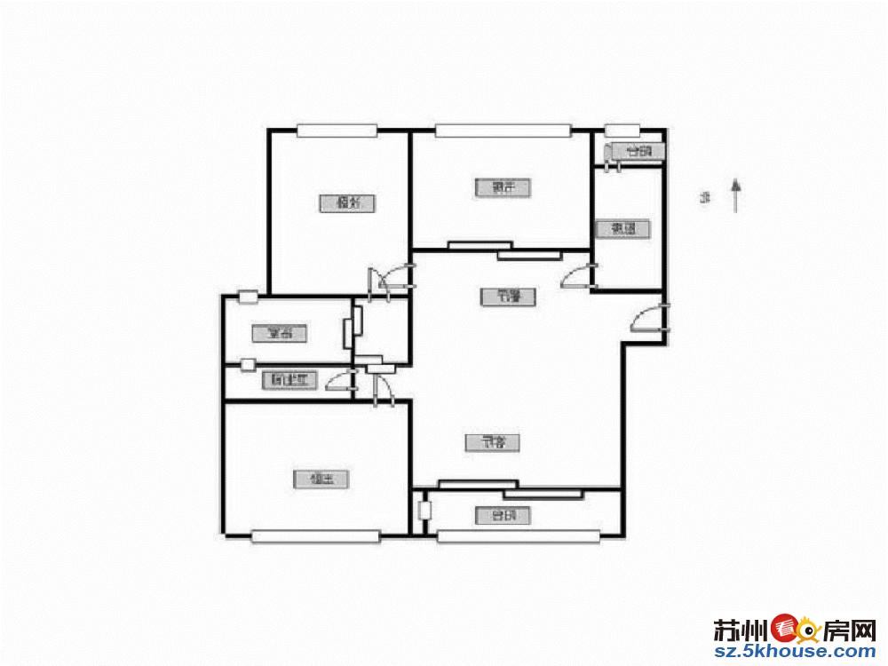 北极星花园精装三房从未入住中高楼层带车位诚售可代收定金