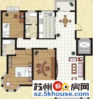 锦悦苑3室2厅2卫家具家电全留得房率高低于市场40万