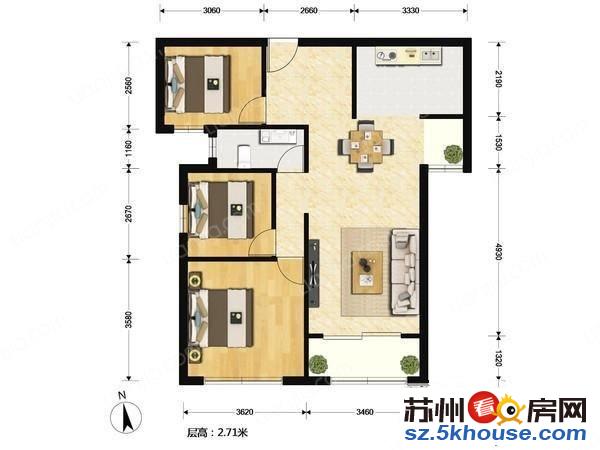 急售假一赔十锦溪苑4期小3房房东定好澜山澜急售