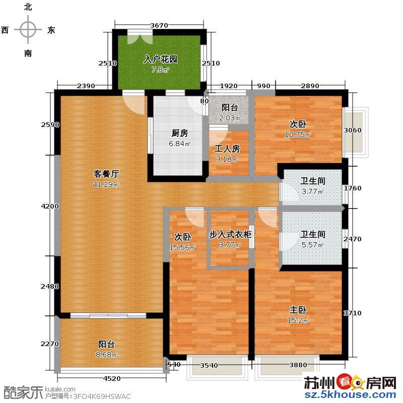 冠城水岸 稀 缺园林风双拼别墅 308平豪装 使用面积380