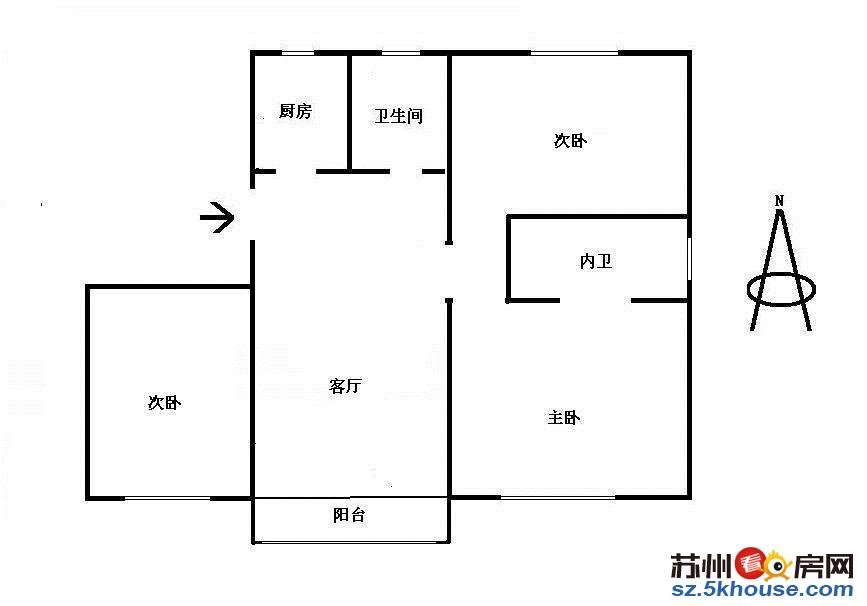 滨河花苑 新上双实验 3房2厅1卫得房率超高错过再无有钥匙