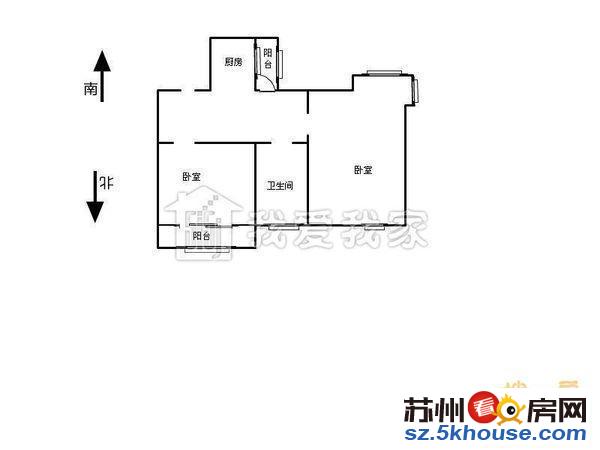 真 房源阳光水榭精装两室四开间朝南带独库无