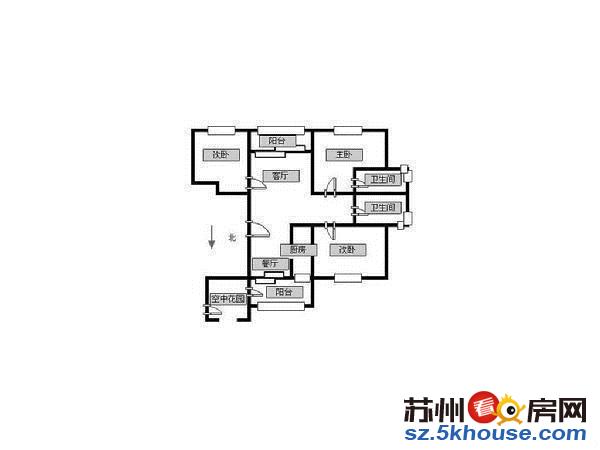 尹山湖畔 精装三房 有钥匙 轻轨口 公园旁 近医院 保利居上