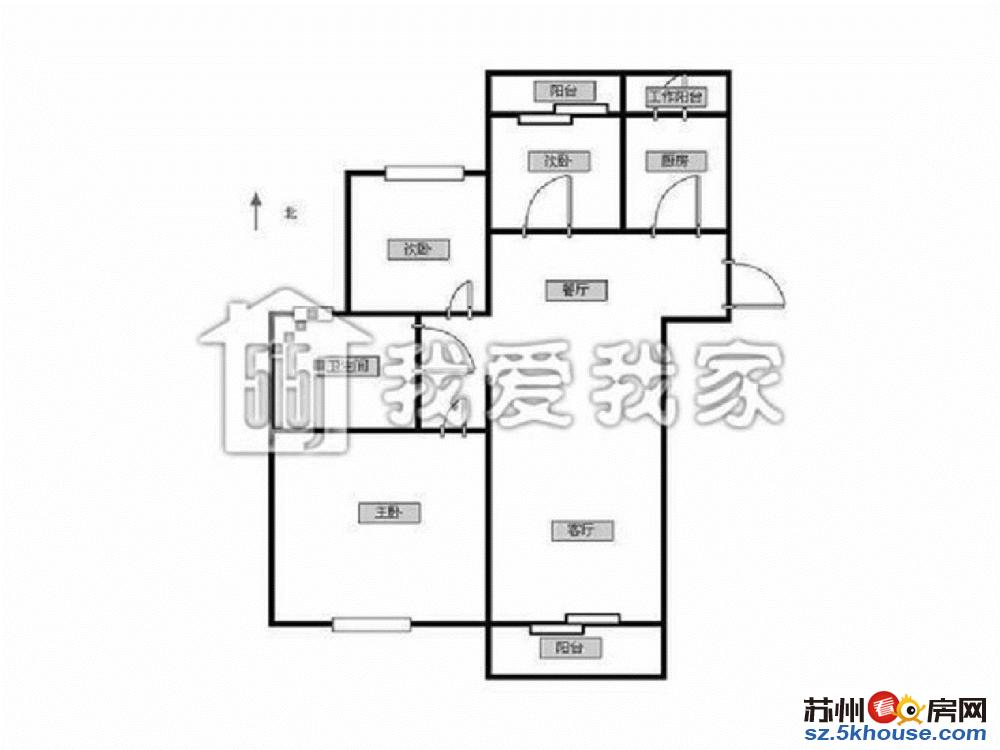 中海三区 带地暖 新风系统 通透三房 位置安静 采光良好