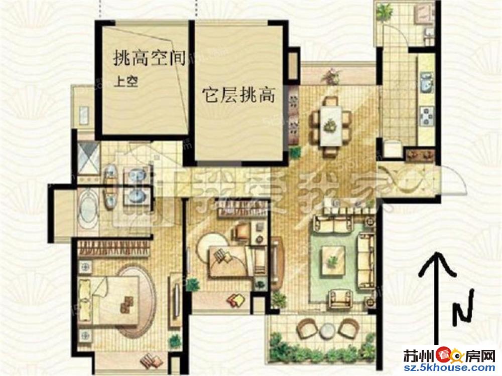 合景经典108调高户型精装可拎包入住随时看房业主急售