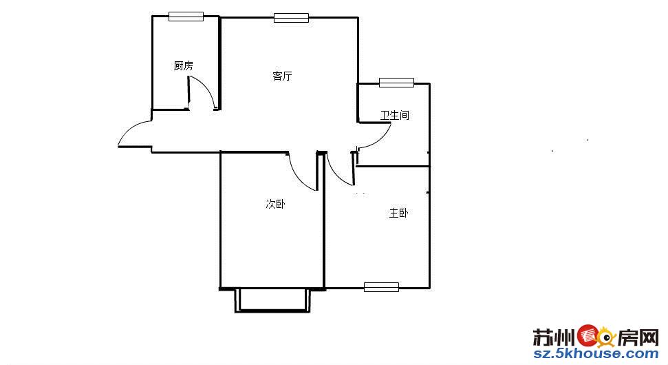 高使用率 还带 藕巷新村 两室一厅 中装