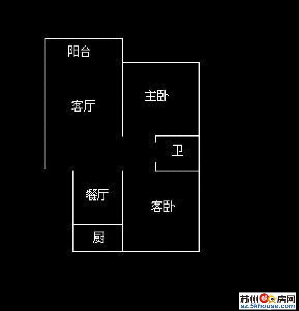 世纪花园 精装2房 户型正气采光好 配套齐全 可以上学诚售