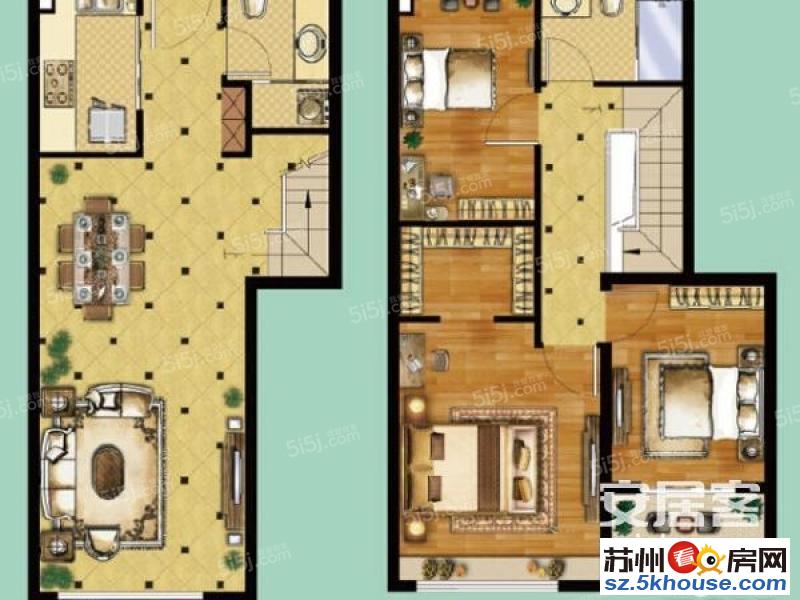 科技城中航樾公馆 全新硬装3房 中间楼层 可上学 260万