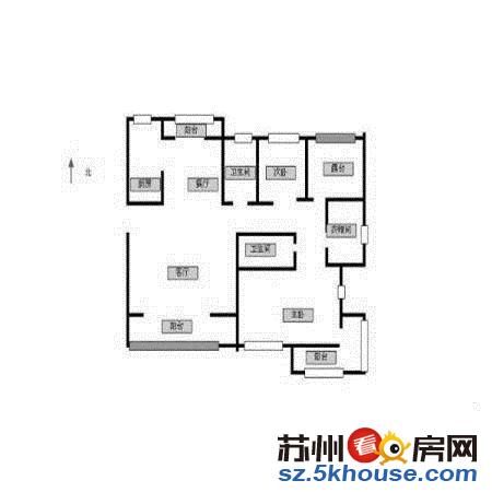 小石城紫竹园精装四房两厅两卫 实得面积远超房本面积 户型正气