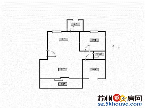 香城花园一期 通透精装两房 送南北15平双阳台 楼层好送自库