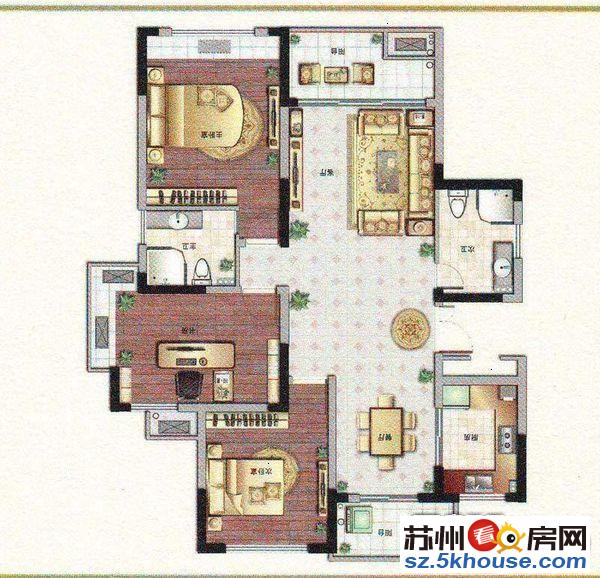 枫华紫园 143平 单价17000 三房二卫 双阳台 随时看