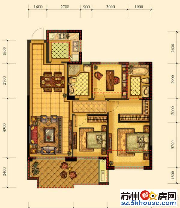 越湖花园  精装三房 房东自住 保养好 送阁楼 房东置换住宅